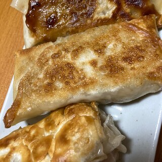 春巻きの皮で餃子棒